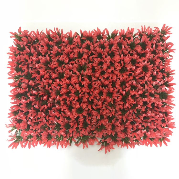 Artificial Plant Wall - Red Horn Artificial Plant Wall - Red Horn