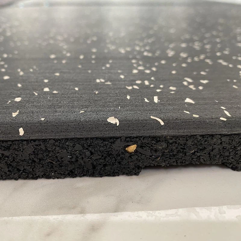 Composite Speckled Gym Rubber Tile - Single Color suppliers