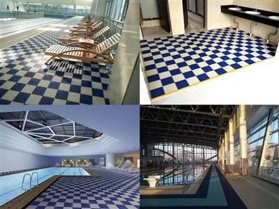 TPE Interlocking Tiles For Swimming Pool Shower TPE Interlocking Tiles For Swimming Pool Shower