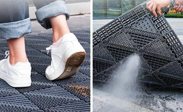 Three-in-One Modular Mats, Single Brush, 2.5 cm High